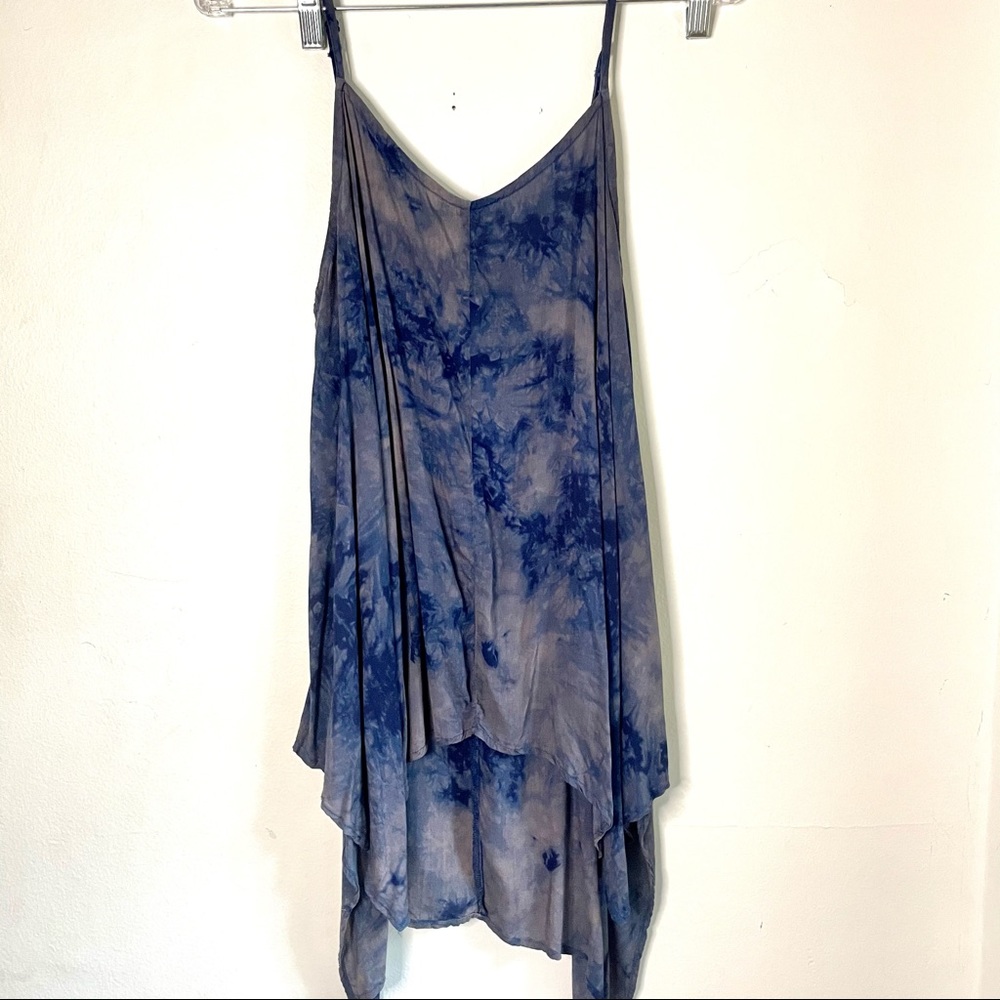 OOAK high low tie dye gypsy people slip free dress - Picture 2 of 5